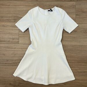 White A line dress, size S